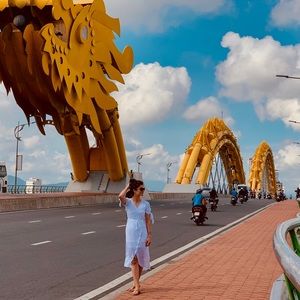 White polka dot dress